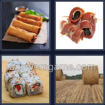 4 Images 1 Mot 8 lettres ROULEAUX