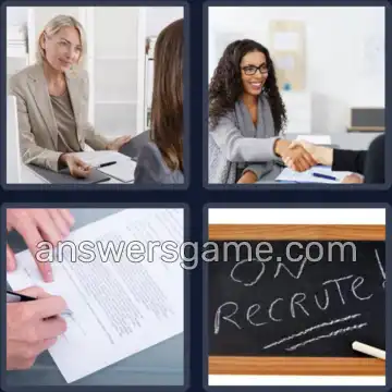 4 Images 1 Mot 8 lettres EMPLOYER