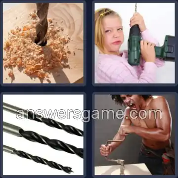 4 Images 1 Mot 8 lettres PERCEUSE