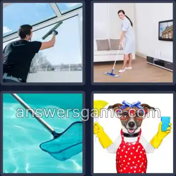 4 Images 1 Mot 8 lettres NETTOYER