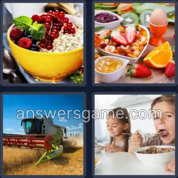 4 Images 1 Mot 8 lettres CEREALES