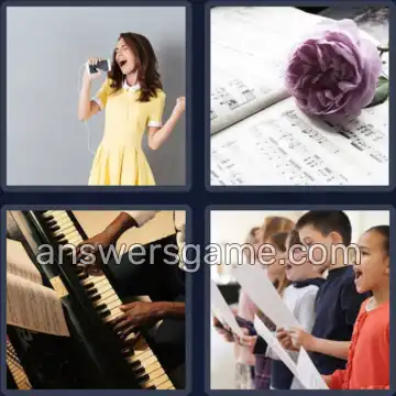 4 Images 1 Mot 8 lettres CHANSONS