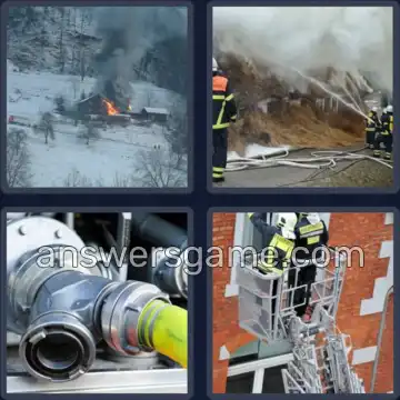 4 Images 1 Mot 8 lettres POMPIERS