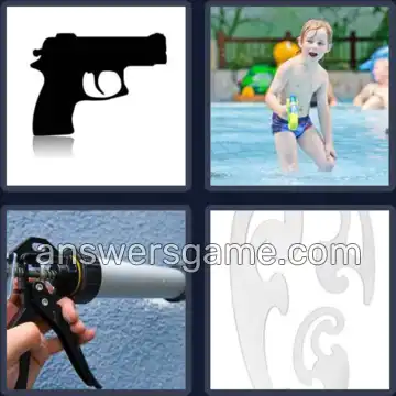 4 Images 1 Mot 8 lettres PISTOLET