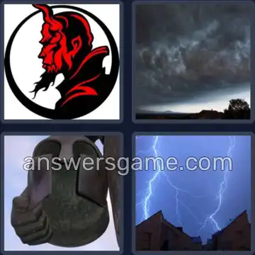 4 Images 1 Mot 8 lettres SINISTRE