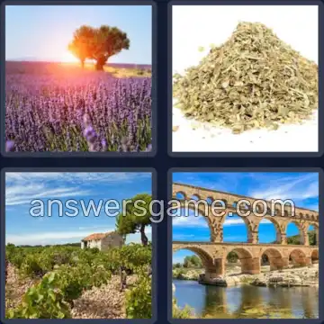 4 Images 1 Mot 8 lettres PROVENCE