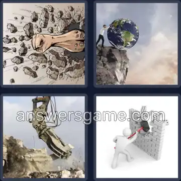 4 Images 1 Mot 8 lettres DETRUIRE