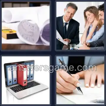 4 Images 1 Mot 8 lettres DOCUMENT