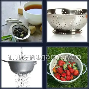 4 Images 1 Mot 8 lettres PASSOIRE