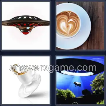 4 Images 1 Mot 8 lettres SOUCOUPE