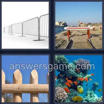 4 Images 1 Mot 8 lettres BARRIERE