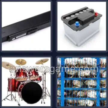 4 Images 1 Mot 8 lettres BATTERIE