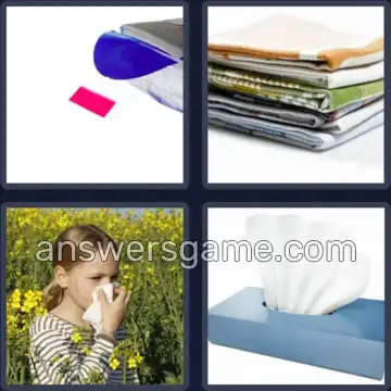 4 Images 1 Mot 8 lettres MOUCHOIR