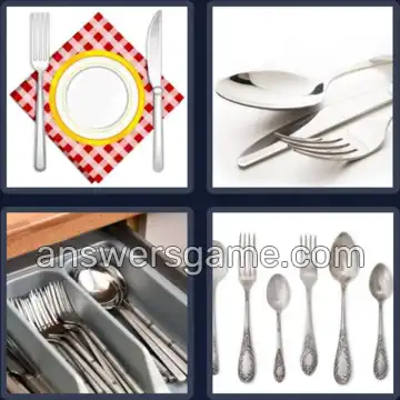 4 Images 1 Mot 8 lettres COUVERTS