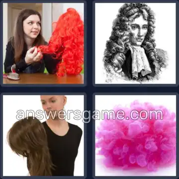 4 Images 1 Mot 8 lettres PERRUQUE