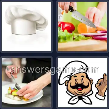 4 Images 1 Mot 9 lettres CUISINIER