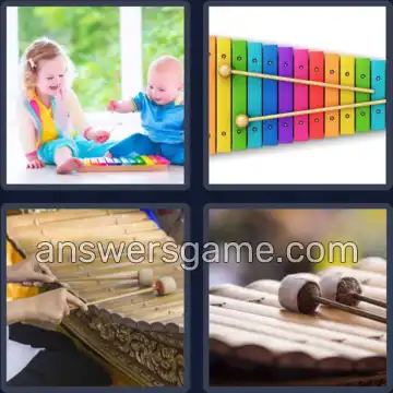 4 Images 1 Mot 9 lettres XYLOPHONE