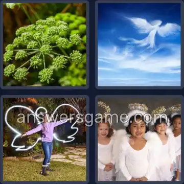 4 Images 1 Mot 9 lettres ANGELIQUE