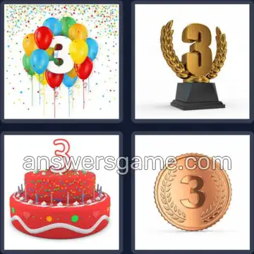 4 Images 1 Mot 9 lettres TROISIEME