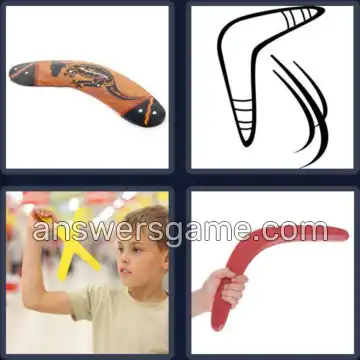 4 Images 1 Mot 9 lettres BOOMERANG