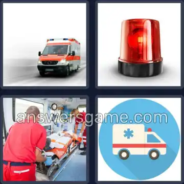 4 Images 1 Mot 9 lettres AMBULANCE