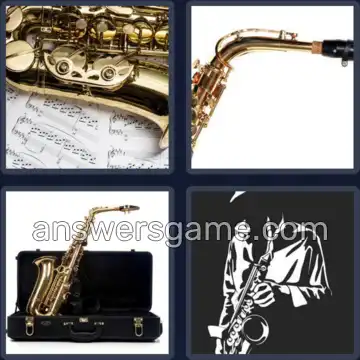 4 Images 1 Mot 9 lettres SAXOPHONE