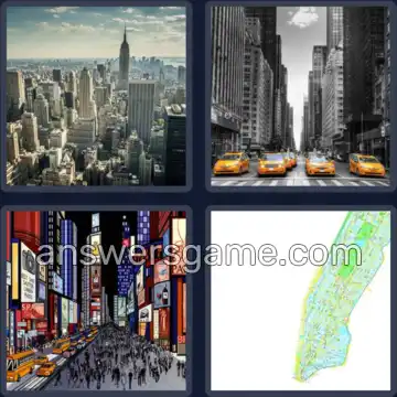 4 Images 1 Mot 9 lettres MANHATTAN