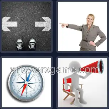 4 Images 1 Mot 9 lettres DIRECTION