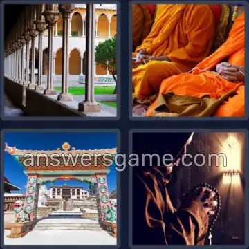 4 Images 1 Mot 9 lettres MONASTERE