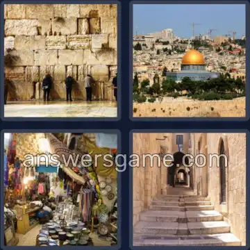 4 Images 1 Mot 9 lettres JERUSALEM