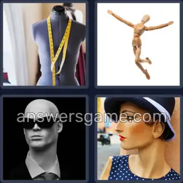 4 Images 1 Mot 9 lettres MANNEQUIN
