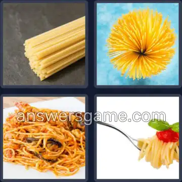 4 Images 1 Mot 9 lettres SPAGHETTI