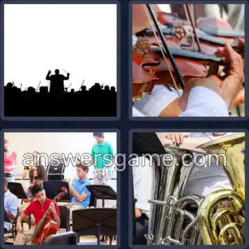 4 Images 1 Mot 9 lettres ORCHESTRE