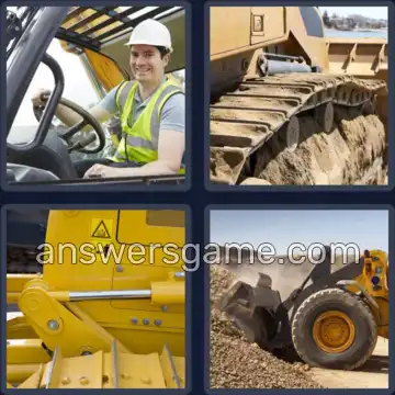4 Images 1 Mot 9 lettres BULLDOZER