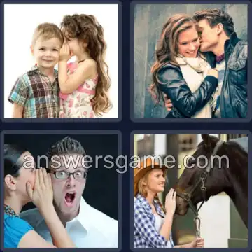 4 Images 1 Mot 9 lettres CHUCHOTER