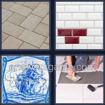 4 Images 1 Mot 9 lettres CARRELAGE