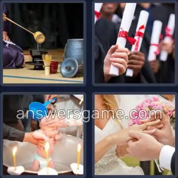 4 Images 1 Mot 9 lettres CEREMONIE