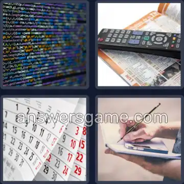 4 Images 1 Mot 9 lettres PROGRAMME