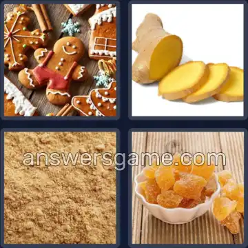 4 Images 1 Mot 9 lettres GINGEMBRE