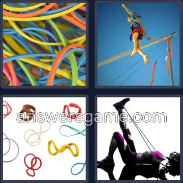 4 Images 1 Mot 9 lettres ELASTIQUE
