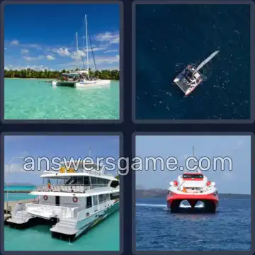 4 Images 1 Mot 9 lettres CATAMARAN