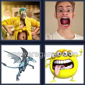 4 Images 1 Mot 9 lettres GROTESQUE