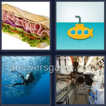 4 Immagini 1 Parola 3 lettere SUB