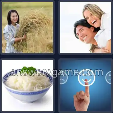 4 Immagini 1 Parola 4 lettere RISO