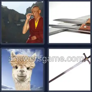 4 Immagini 1 Parola 4 lettere LAMA