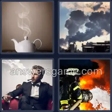 4 Immagini 1 Parola 4 lettere FUMO