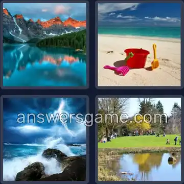 4 Immagini 1 Parola 4 lettere RIVA