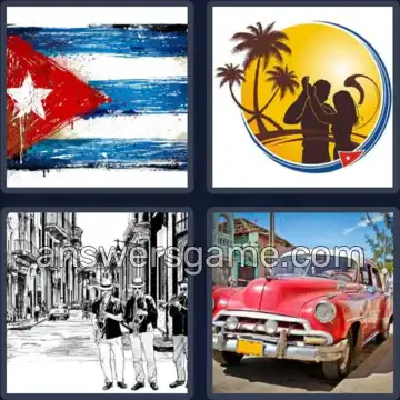 4 Immagini 1 Parola 4 lettere CUBA