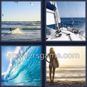 4 Immagini 1 Parola 4 lettere ONDA