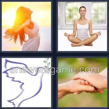 4 Immagini 1 Parola 4 lettere PACE